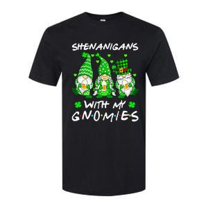 Shenanigans With My Gnomies Shamrock Happy St Patricks Day Softstyle CVC T-Shirt