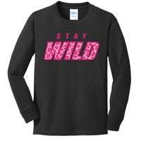 Stay Wild Merch Ben Azelart Pink Kids Long Sleeve Shirt