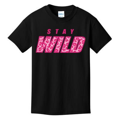 Stay Wild Merch Ben Azelart Pink Kids T-Shirt