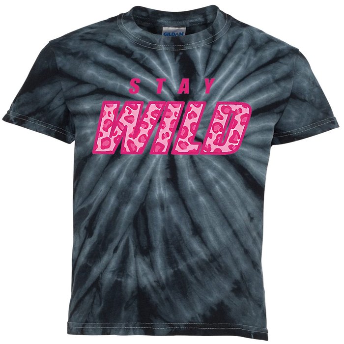 Stay Wild Merch Ben Azelart Pink Kids Tie-Dye T-Shirt