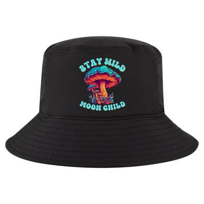 Stay Wild Moon Child Colorful TieDye Psychedelic LSD Magic Mushrooms Pop Culture Cool Comfort Performance Bucket Hat