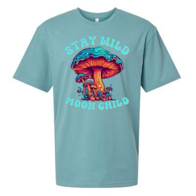 Stay Wild Moon Child Colorful TieDye Psychedelic LSD Magic Mushrooms Pop Culture Sueded Cloud Jersey T-Shirt