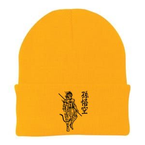 Sun Wukong Monkey King Chinese Characters Letters Knit Cap Winter Beanie