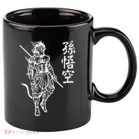 Sun Wukong Monkey King Chinese Characters Letters 11oz C Handle Ceramic Mug