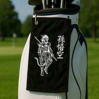 Sun Wukong Monkey King Chinese Characters Letters Golf Towel