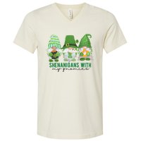 Shenanigans With My Gnomies Cute V-Neck T-Shirt