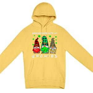 Shenanigans With My Gnomies Shamrock St Patrick's Day Gnome Premium Pullover Hoodie