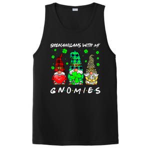 Shenanigans With My Gnomies Shamrock St Patrick's Day Gnome PosiCharge Competitor Tank