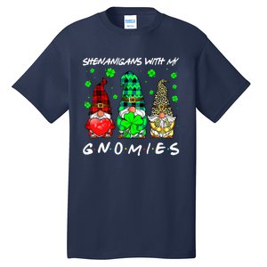 Shenanigans With My Gnomies Shamrock St Patrick's Day Gnome Tall T-Shirt