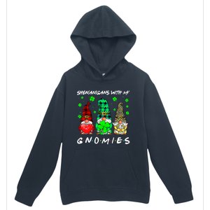 Shenanigans With My Gnomies Shamrock St Patrick's Day Gnome Urban Pullover Hoodie