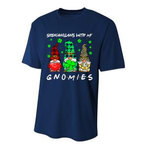 Shenanigans With My Gnomies Shamrock St Patrick's Day Gnome Performance Sprint T-Shirt