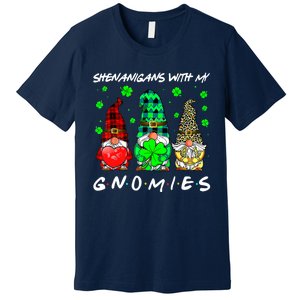 Shenanigans With My Gnomies Shamrock St Patrick's Day Gnome Premium T-Shirt