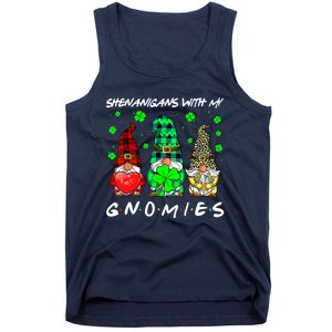 Shenanigans With My Gnomies Shamrock St Patrick's Day Gnome Tank Top