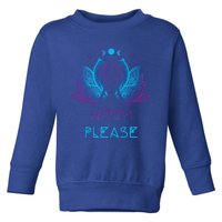 Spiritual Witchy Moon Magick Halloween Yoga Witch Please Gift Toddler Sweatshirt