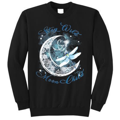 Stay Wild Moon ChildDragonfly Hippie Gift Sweatshirt