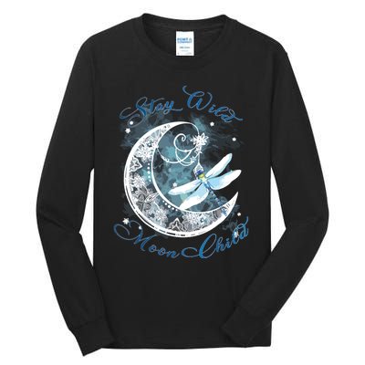 Stay Wild Moon ChildDragonfly Hippie Gift Tall Long Sleeve T-Shirt