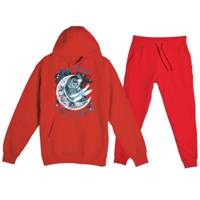 Stay Wild Moon ChildDragonfly Hippie Gift Premium Hooded Sweatsuit Set