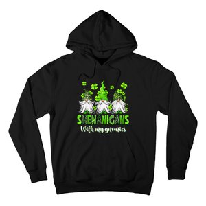 Shenanigans With My Gnomies St Patrick's Day Gnome Shamrock Hoodie