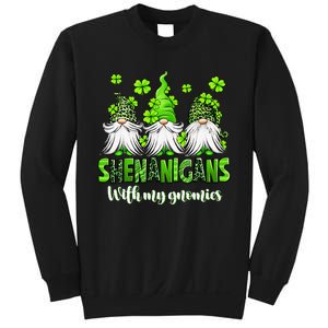 Shenanigans With My Gnomies St Patrick's Day Gnome Shamrock Sweatshirt