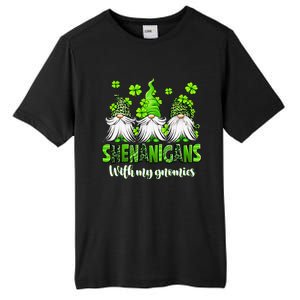 Shenanigans With My Gnomies St Patrick's Day Gnome Shamrock Tall Fusion ChromaSoft Performance T-Shirt