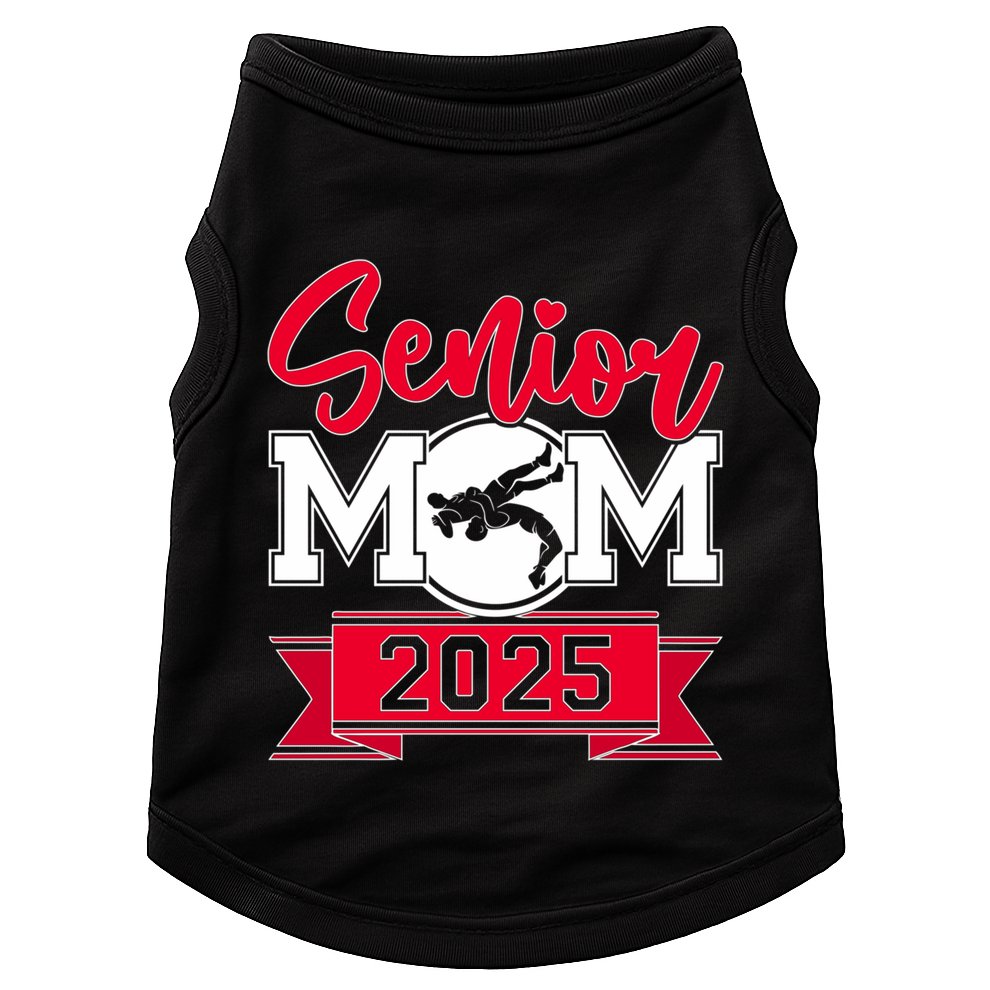 Senior Wrestling Mom Class Of 2025 Graduation Gift Doggie Tank
