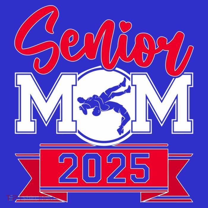 Senior Wrestling Mom Class Of 2025 Graduation Gift Button