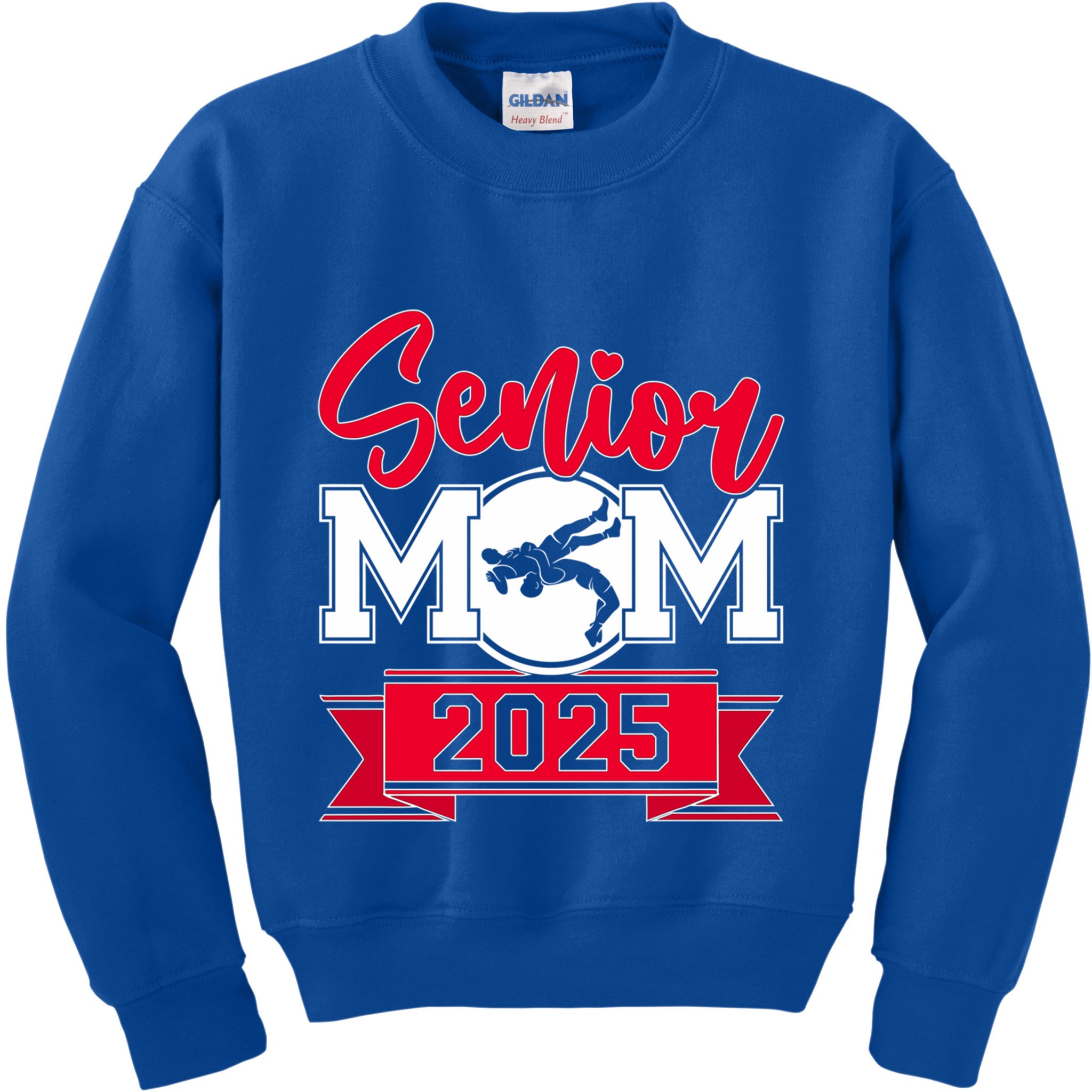 Senior Wrestling Mom Class Of 2025 Graduation Gift Kids Sweatshirt