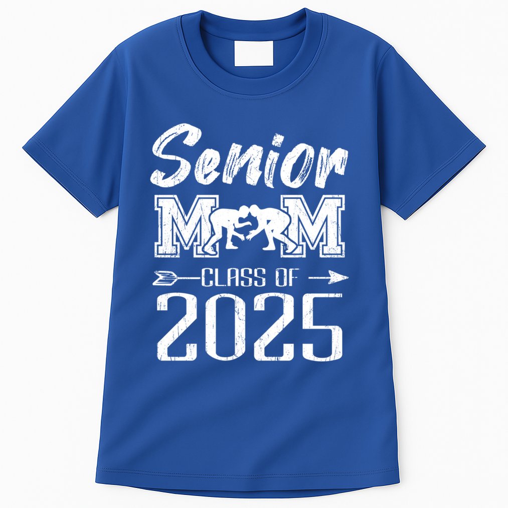Senior Wrestling Mom Class Of 2025 Graduation Cool Gift Tall T-Shirt