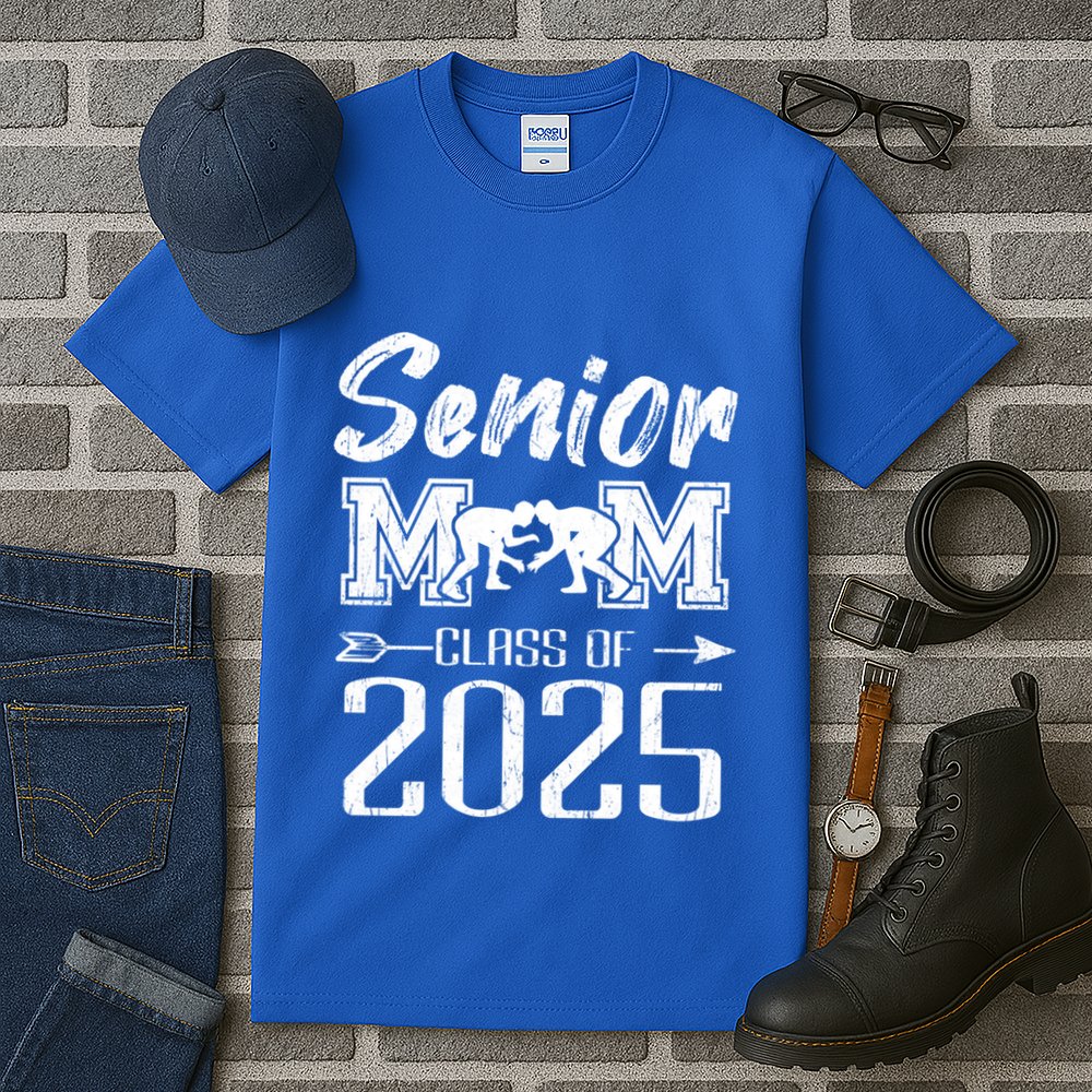 Senior Wrestling Mom Class Of 2025 Graduation Cool Gift Tall T-Shirt