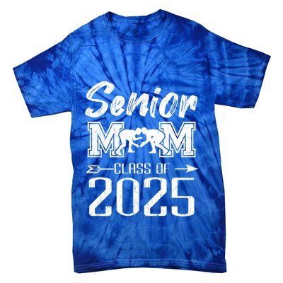 Senior Wrestling Mom Class Of 2025 Graduation Cool Gift Tie-Dye T-Shirt