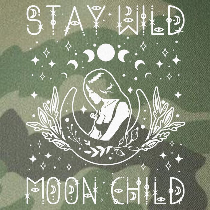 Stay Wild Moon Child Celestial Wiccan Witchy Boho Vibes Legacy Tie Dye Trucker Hat