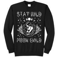 Stay Wild Moon Child Celestial Wiccan Witchy Boho Vibes Tall Sweatshirt