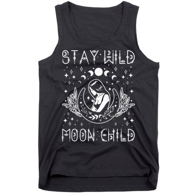 Stay Wild Moon Child Celestial Wiccan Witchy Boho Vibes Tank Top