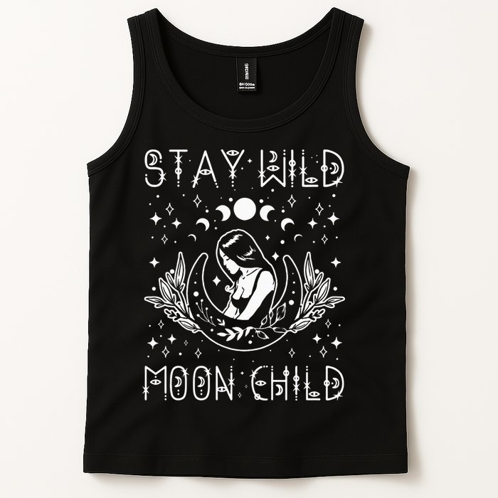 Stay Wild Moon Child Celestial Wiccan Witchy Boho Vibes Tank Top