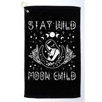 Stay Wild Moon Child Celestial Wiccan Witchy Boho Vibes Golf Towel