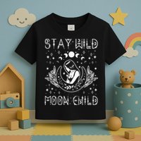 Stay Wild Moon Child Celestial Wiccan Witchy Boho Vibes Toddler T-Shirt
