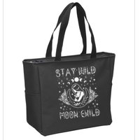 Stay Wild Moon Child Celestial Wiccan Witchy Boho Vibes Zip Tote Bag