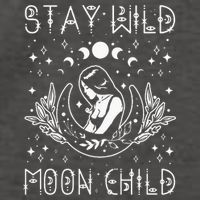Stay Wild Moon Child Celestial Wiccan Witchy Boho Vibes Vector Backpack