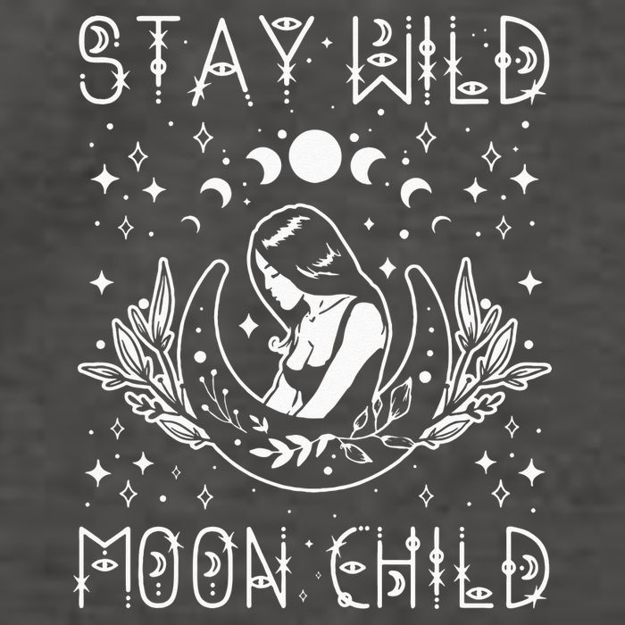 Stay Wild Moon Child Celestial Wiccan Witchy Boho Vibes Vector Backpack