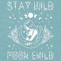 Stay Wild Moon Child Celestial Wiccan Witchy Boho Vibes Sueded Cloud Jersey T-Shirt