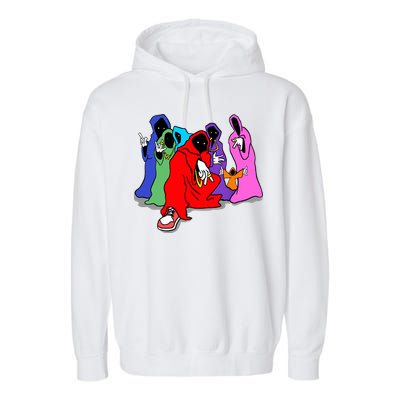 Shadow Wizard Money Gang We Love Casting Spells Funny Meme Shadow Wizard Garment-Dyed Fleece Hoodie