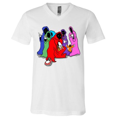 Shadow Wizard Money Gang We Love Casting Spells Funny Meme Shadow Wizard V-Neck T-Shirt