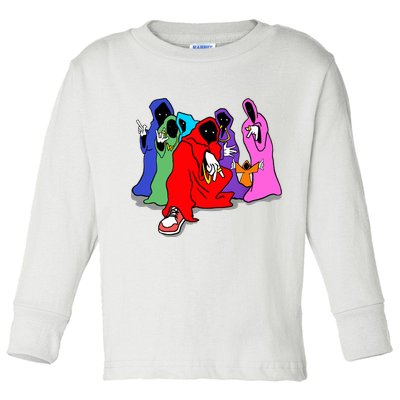 Shadow Wizard Money Gang We Love Casting Spells Funny Meme Shadow Wizard Toddler Long Sleeve Shirt