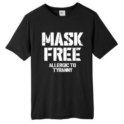 Steve Wearing Mask Free Allergic To Tyranny Tall Fusion ChromaSoft Performance T-Shirt