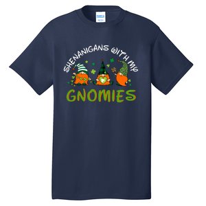 Shenanigans With My Gnomies St Patrick's Day Gnome Shamrock Tall T-Shirt