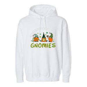 Shenanigans With My Gnomies St Patrick's Day Gnome Shamrock Garment-Dyed Fleece Hoodie