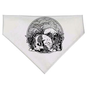 Skull With Morel Mushrooms Hunting Mycology USA-Made Doggie Bandana