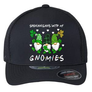 Shenanigans With My Gnomies St Patrick's Day Gnome Shamrock Flexfit Unipanel Trucker Cap