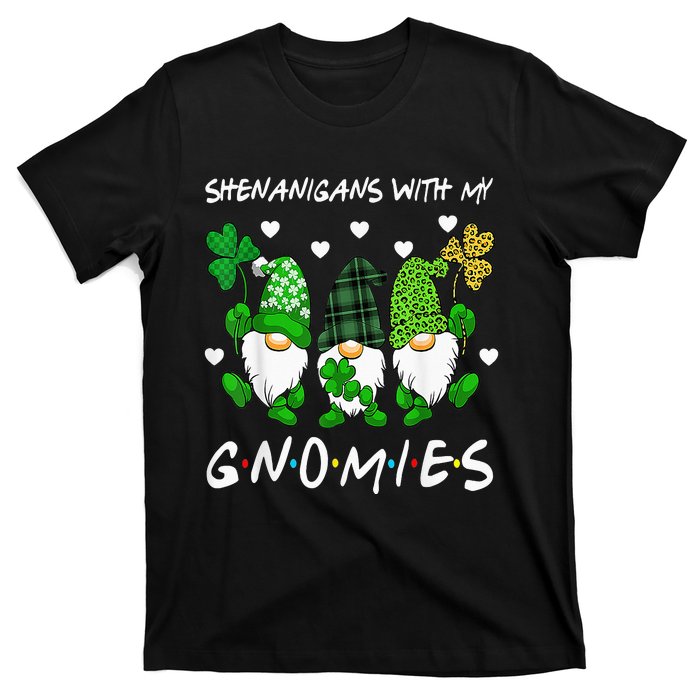 Shenanigans With My Gnomies St Patrick's Day Gnome Shamrock T-Shirt