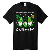 Shenanigans With My Gnomies St Patrick's Day Gnome Shamrock Tall T-Shirt